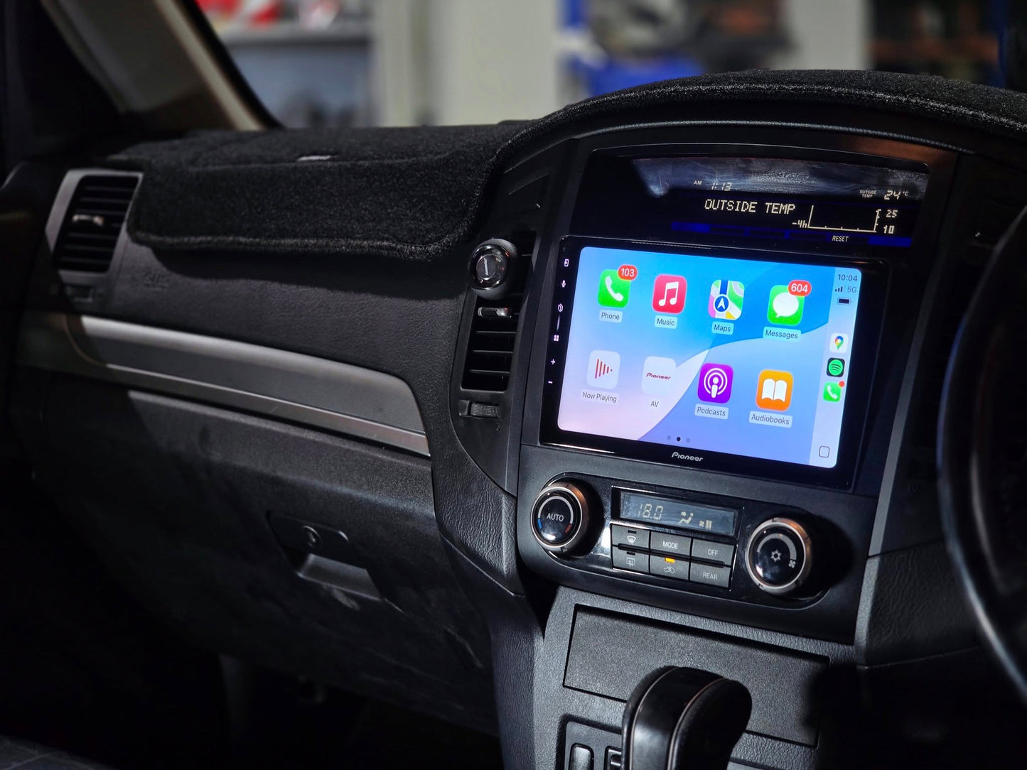 Pioneer DMH-AP6650BT 9" Perfect Fit Solution - Mitsubishi Pajero (2006 - 2019)