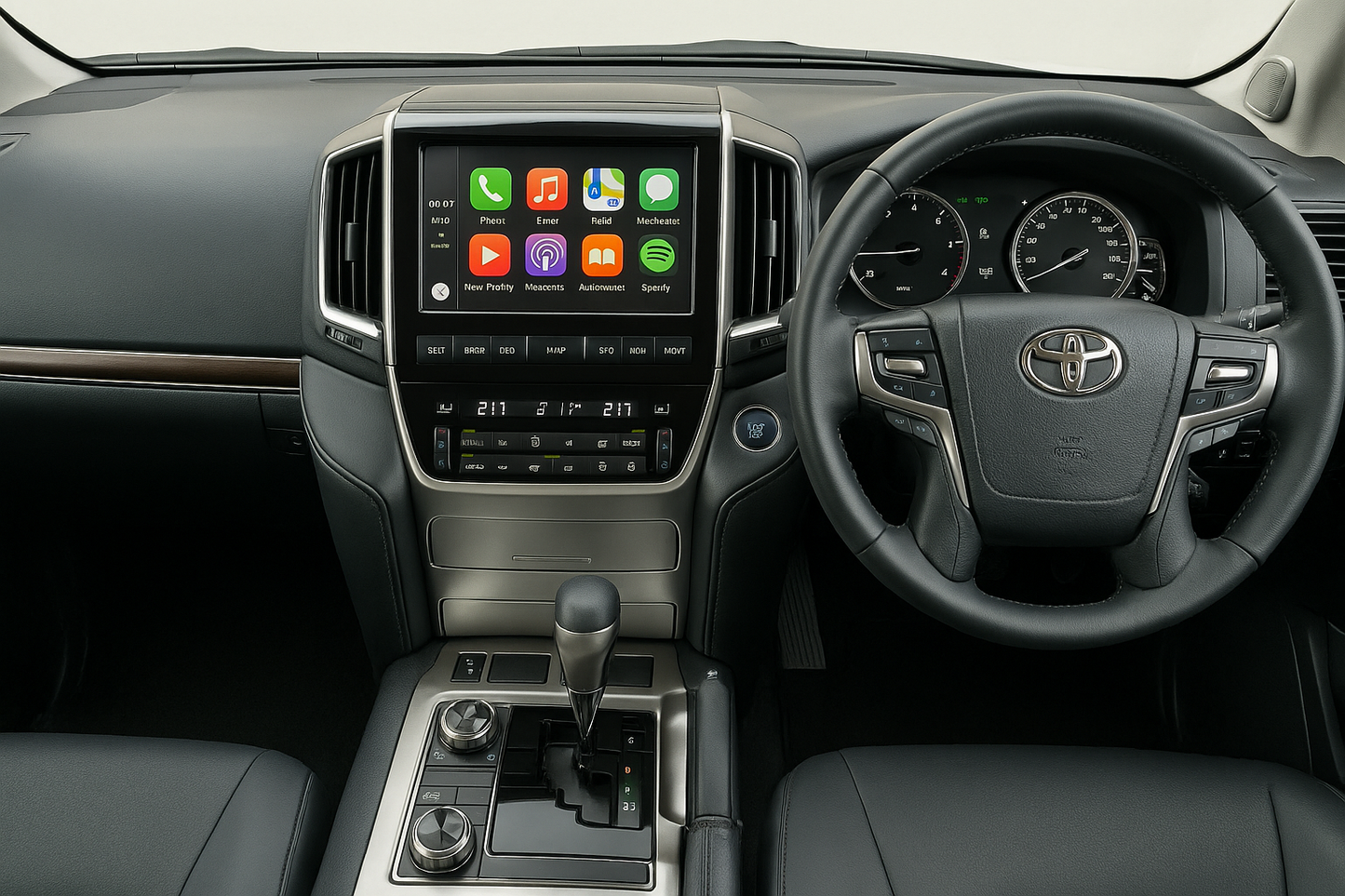 Toyota Landcruiser Sahara - Apple Carplay and Android Auto - Original Display